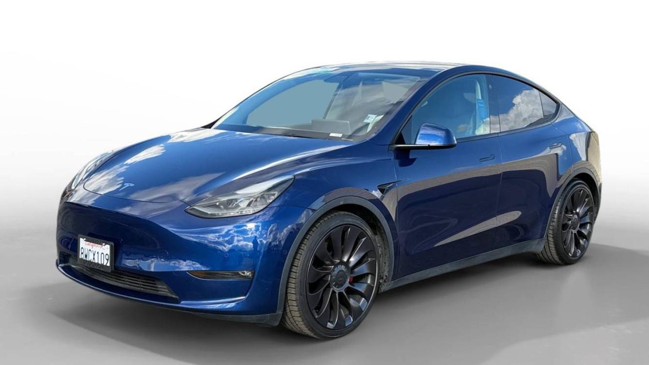 TESLA MODEL Y 2021 5YJYGDEF1MF173374 image